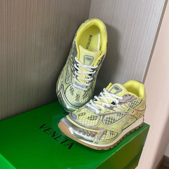 Bottega Veneta Yellow Sneakers - Orbit Collection - Picture 6 of 11